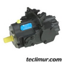 Bomba hidráulica hibrida de caudal fijo y variable de paletas y pistones Denison serie T6H de giro a izquierdas. Referencia Denison T6H20C X17 5L1C ZX0M0