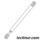 Cilíndro hidráulico izquierdo con contacto eléctrico para cilíndro hidráulico del trineo en compactadores Faun Variopress anteriores a 05/2005. Compatible con referencia original FAUN HV7536*. 