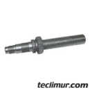 Eje principal para la rueda soporte de la boca de aspiración en barredoras Ravo. Compatible con la referencia original de Ravo 4241211*.