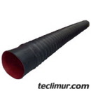 Manguera reforzada para trompa de aspiración tramo superior en barredoras Johnston de diámetro 8 (203,20 mm.). Compatible con referencia original Johnston 15916-1-B* 