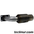 Entrada para tubo de escape para el motor auxiliar IVECO en barredoras Johnston series VT.Compatible con referencia Johnston 282595/1* / 282595-1* / 2825951* 