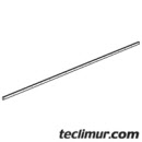 Pletina de fijacion para goma delantera de la boca de aspiracion en barredoras Schmidt Swingo. Compatible con referencia original Schmïdt 17039095*. 