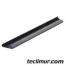 Pletina lateral inferior corte diagonal en U para fijacion de la junta de estanqueidad para seccion trasera de la tolva en compactadores Haller X2.Compatible con referencias originales de Haller 104734* / 104.734* / 104-734* / 104 734* 