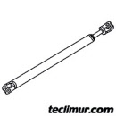 Cilindro eyector telescópico de 4 etapas con carrera de 4053 mm. para compactadores Faun Variopress de 24 m³. Compatible con referencia original FAUN 5246999* 